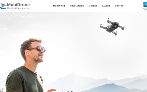 Capture d'écran site Mobidrone